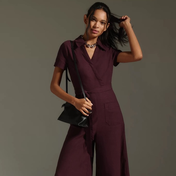 Anthropologie Pants - The Colette Wrap Jumpsuit by Maeve